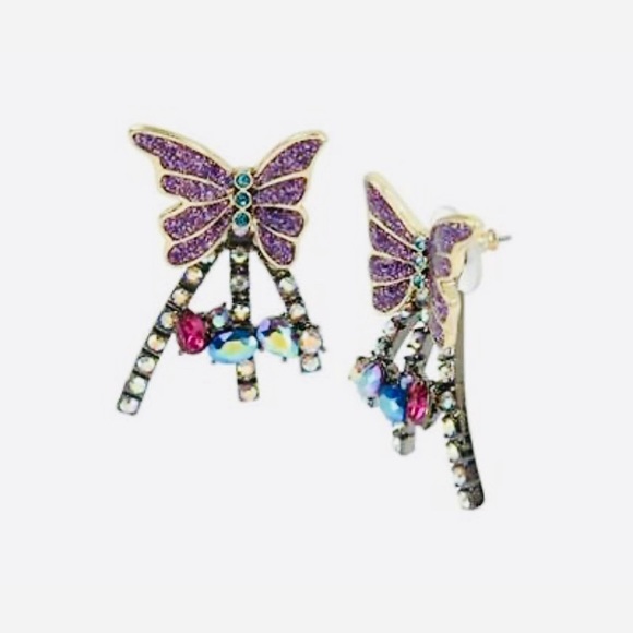 New 🦋Betsey Johnson Butterfly Earrings - Picture 4 of 9